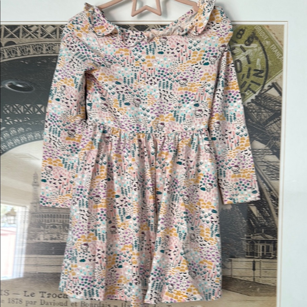 Tea Collection Pink and Blue Ruffled Sundress - Picture 5 of 5